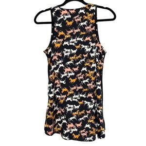 Anthropologie Porridge Whimsical Equestrian Polka Dot Top Womens Size XS Artsy